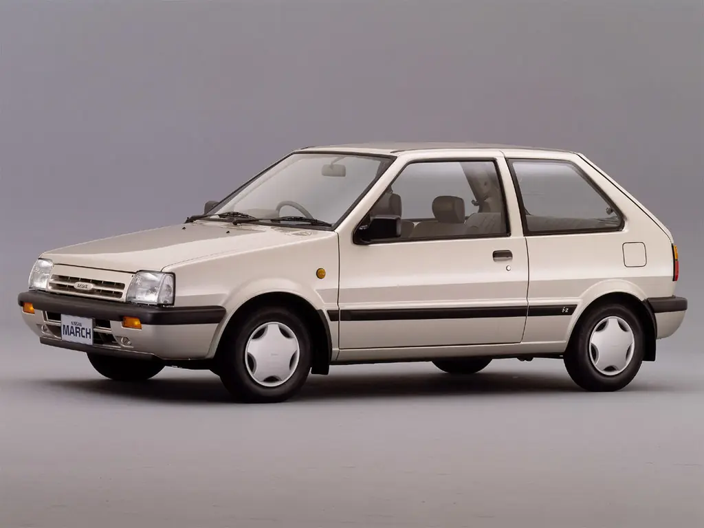 Nissan March (EK10, K10) 1 поколение, 2-й рестайлинг, хэтчбек 3 дв. (01.1989 - 01.1992)